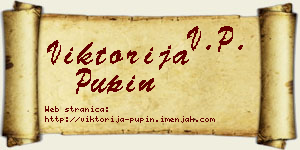 Viktorija Pupin vizit kartica